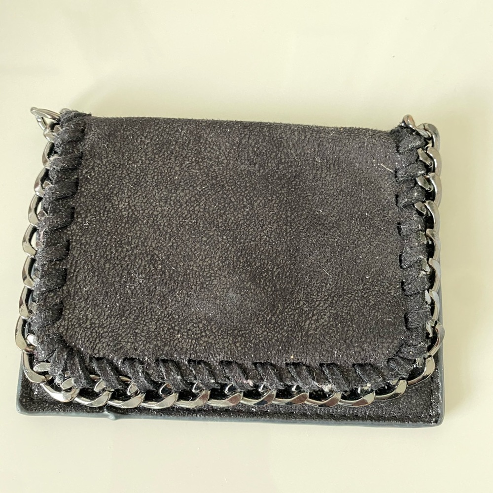 Black Suede Wallet